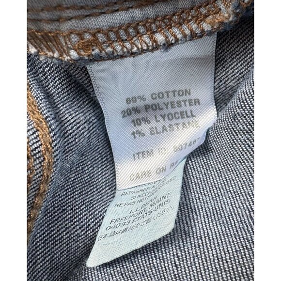 L.L. Bean Womens Straight Leg Favorite Fit JeanFlex Denim Jeans Size 6 Reg - Picture 2 of 10